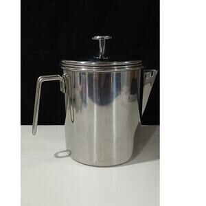 Stainless Steel Perculator Coffee Maker Lid Filter Pot
